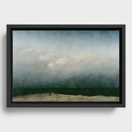 Caspar David Friedrich - The Monk by the Sea Framed Canvas