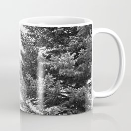 B&W Spruce Branches Coffee Mug