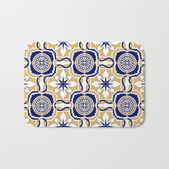 Portuguese Tiles Bath Mat