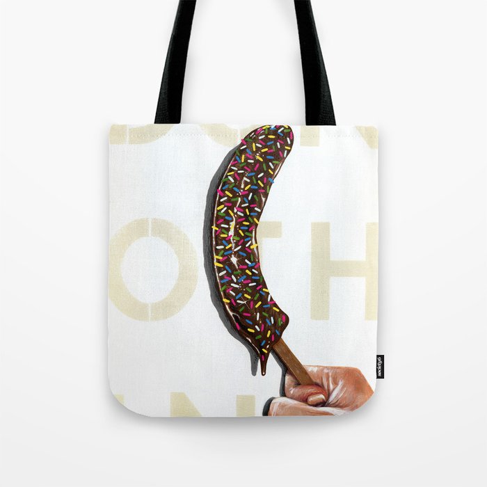 DO NOTHING Frozen Banana with sprinkles   Tote Bag
