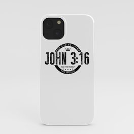 For God So Loved the World - John 3:16 Bible Verse iPhone Case
