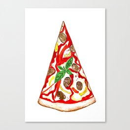 I DID IT ALL FOR THE PIZZA Canvas Print