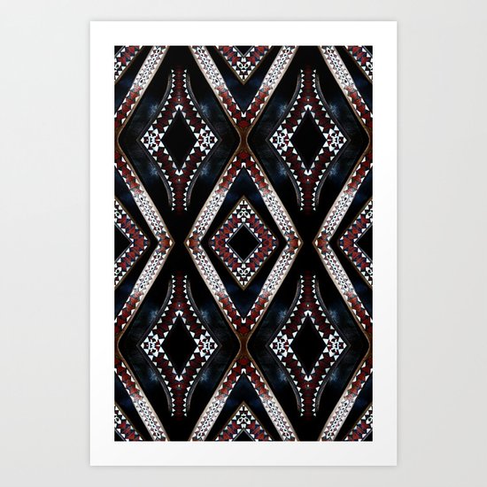 Pacific carve Art Print