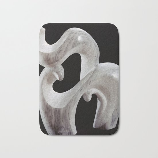 Animal and it's Cub by Shimon Drory Bath Mat