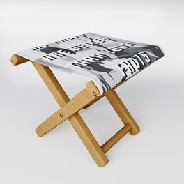 My Facts typography Folding Stool