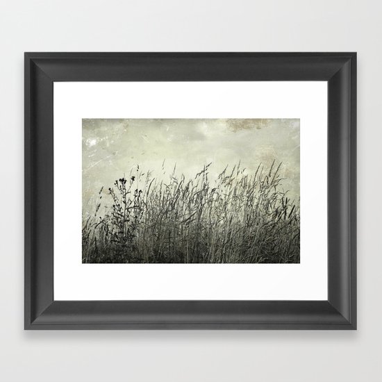 swaying grasses Framed Art Print
