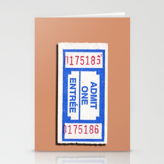 Admit 2 please Stationery Cards
