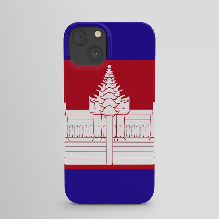 Cambodia flag emblem iPhone Case