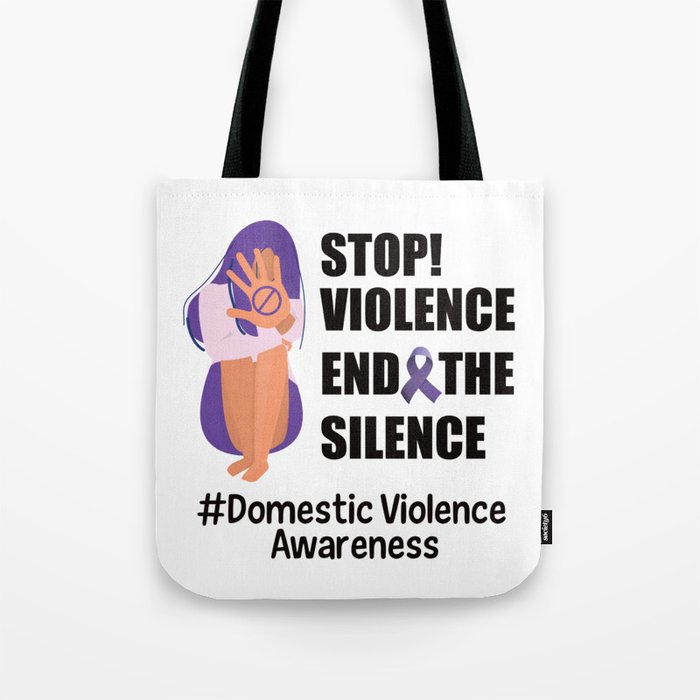  Domestic Violence Awareness T-Shirt Tote Bag