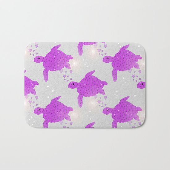 Turtle Hearts Bath Mat