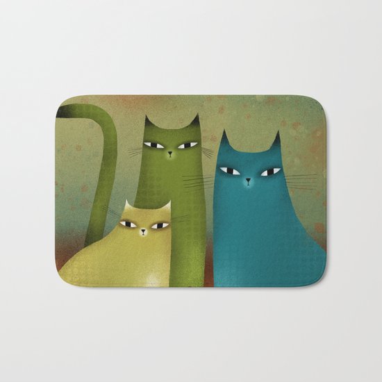 CAT STILL LIFE Bath Mat