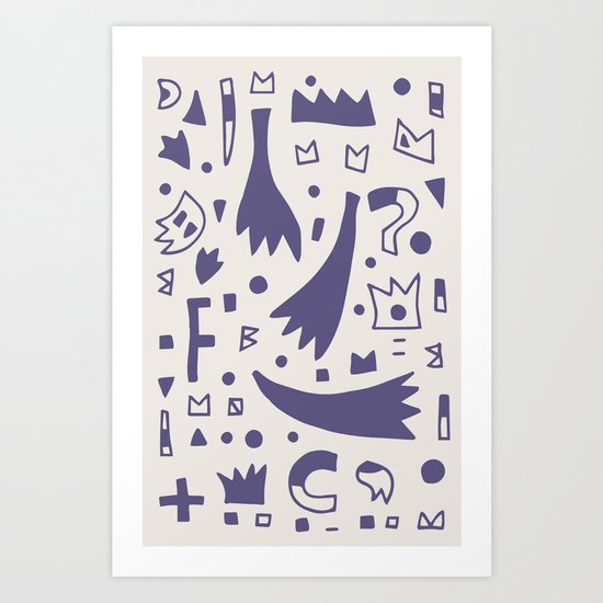 Pattern v9 Art Print