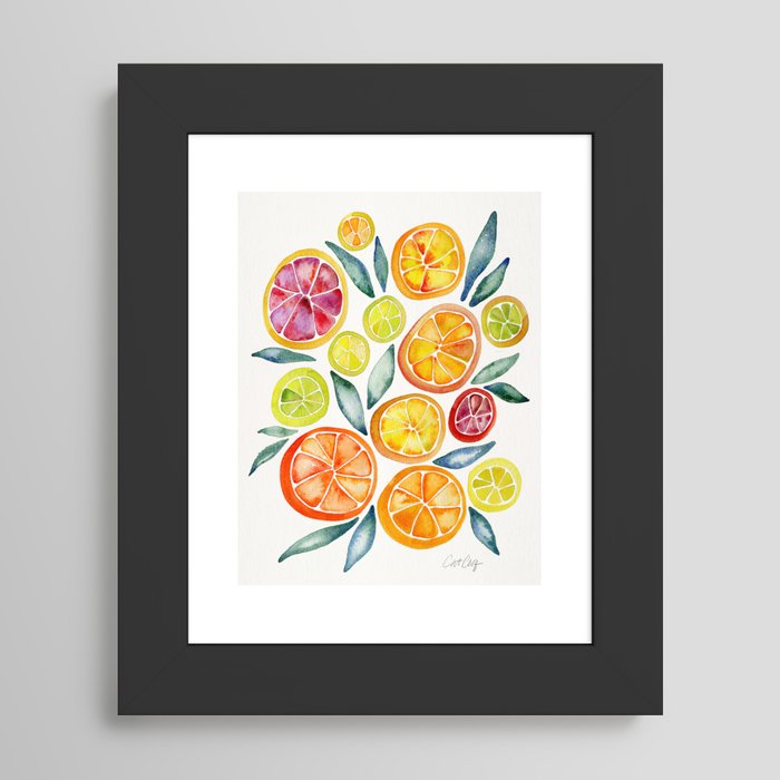 Citrus Art Prints, Framed & Recessed | Society6