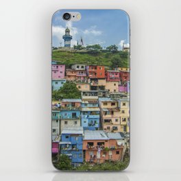 Colorful Houses on a Hill iPhone Skin