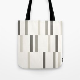 Retro Abstract Art Lines Light Cream Tote Bag