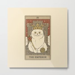 The Emperor - Cats Tarot Metal Print