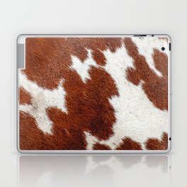 Brown Cowhide, Cow Skin Print Pattern Laptop Skin
