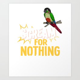 Green Cheeked Conure Cheek Bird Art Print