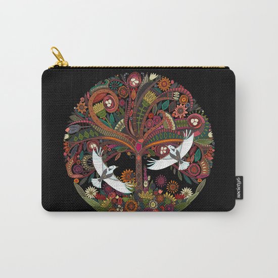 tree of life black Carry-All Pouch