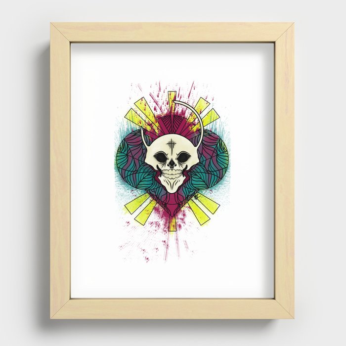 The Beauty of Color and the Strange Recessed Framed Print