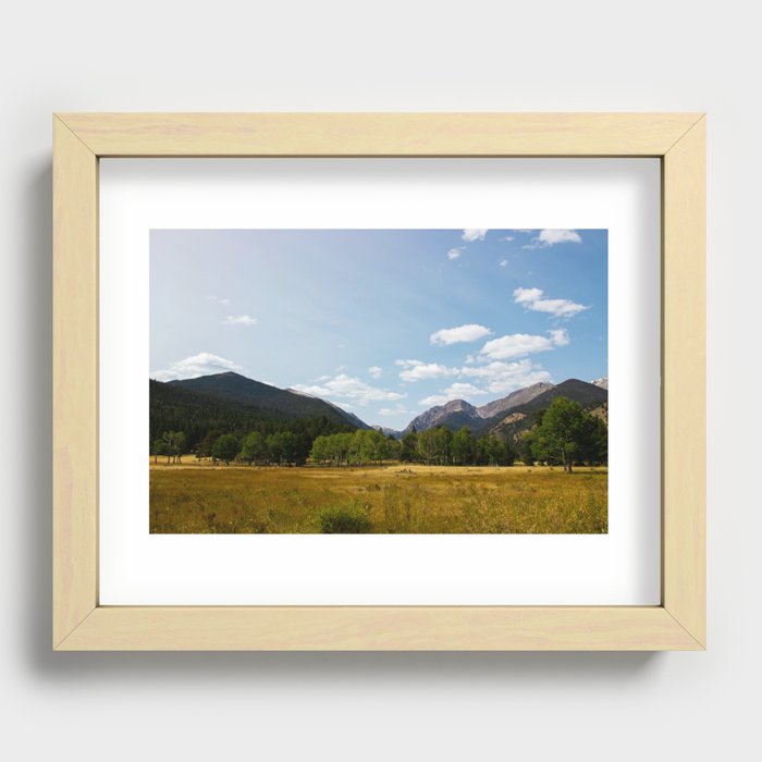 View of the Rockies Recessed Framed Print