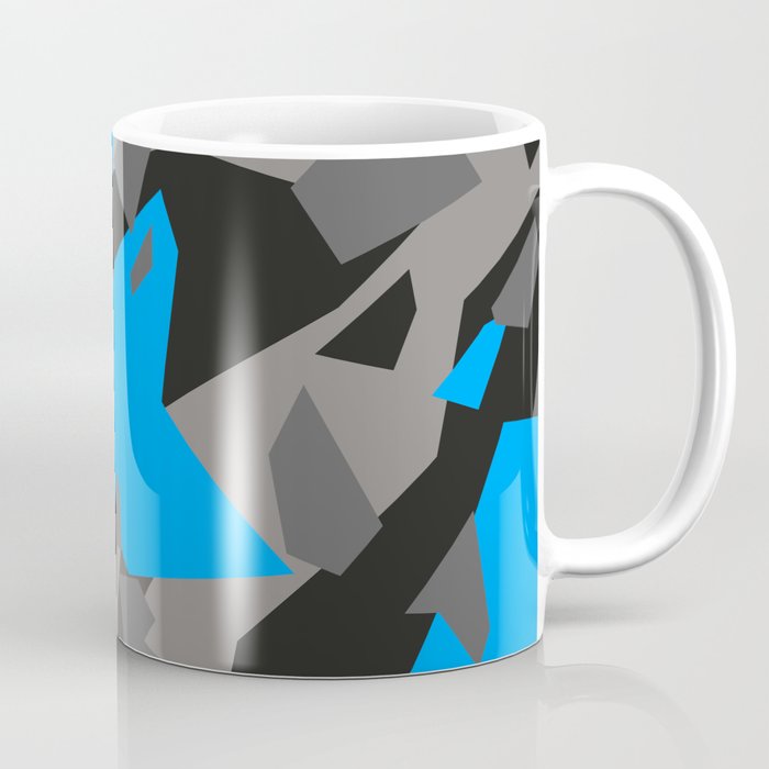 Black\Grey\Blue Geometric Camo Coffee Mug