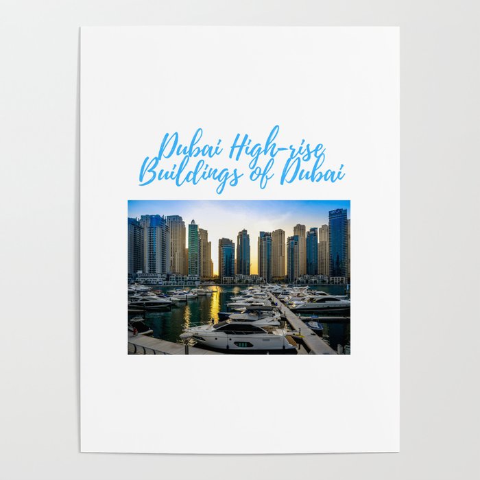 Dubai High-rise Buildings of Dubai Poster