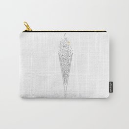 V Shaped Champagne Glass Carry-All Pouch