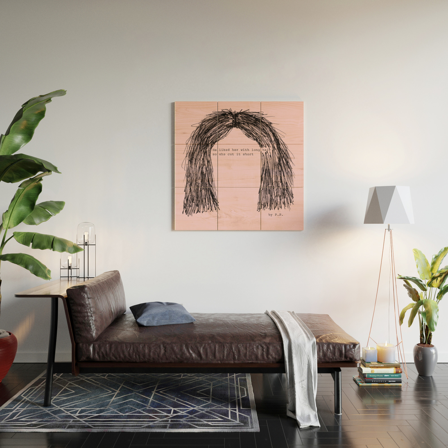 Tumblr Famous Hair Quote By Pien Pouwels Wood Wall Art By Oceanflowerbird