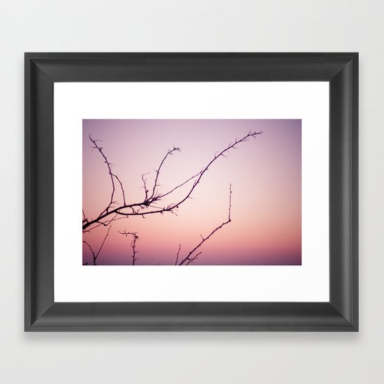 the dusk Framed Art Print