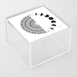 Moon Phase Mandala Acrylic Box