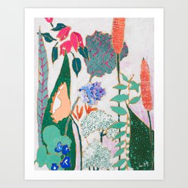 Speckled Garden Art Print
