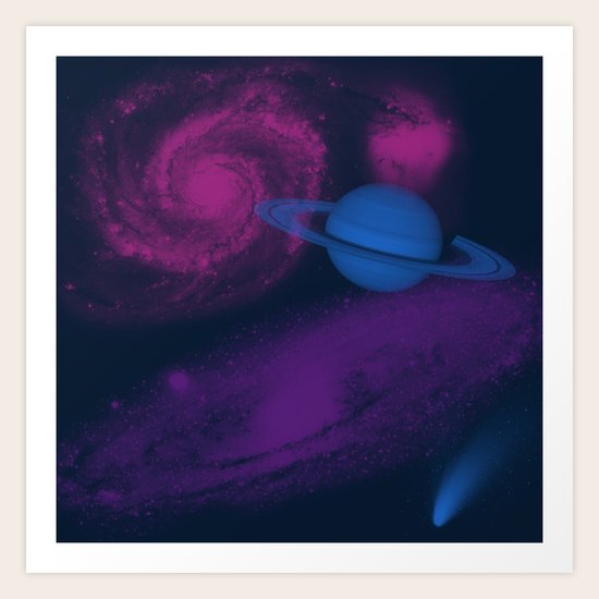 Galaxy Art Print