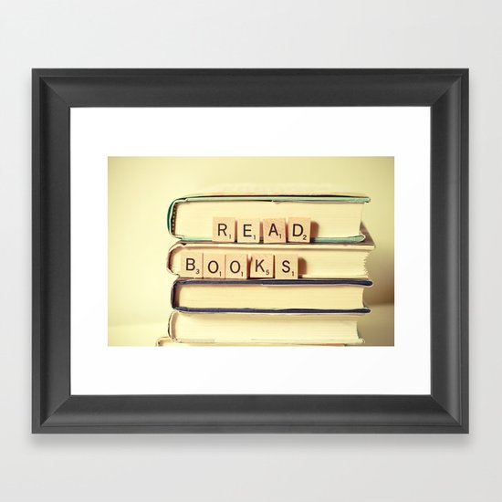 Read Books Framed Art Print