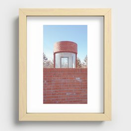 A Cute Brick House Recessed Framed Print