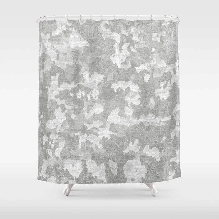 Light Gray Abstract Shower Curtain