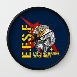 Gundam Head RX 93 Nu EFSF Wall Clock