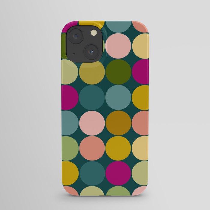 Polka dot grid iPhone Case