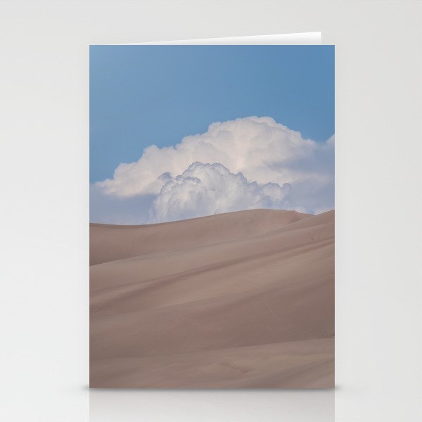 Sand Dunes against Blue Sky Stationery Cards