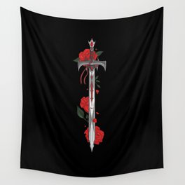 Thorn Sword Red Wall Tapestry