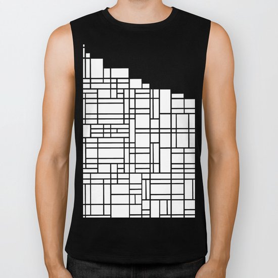Map Black Boarder Biker Tank