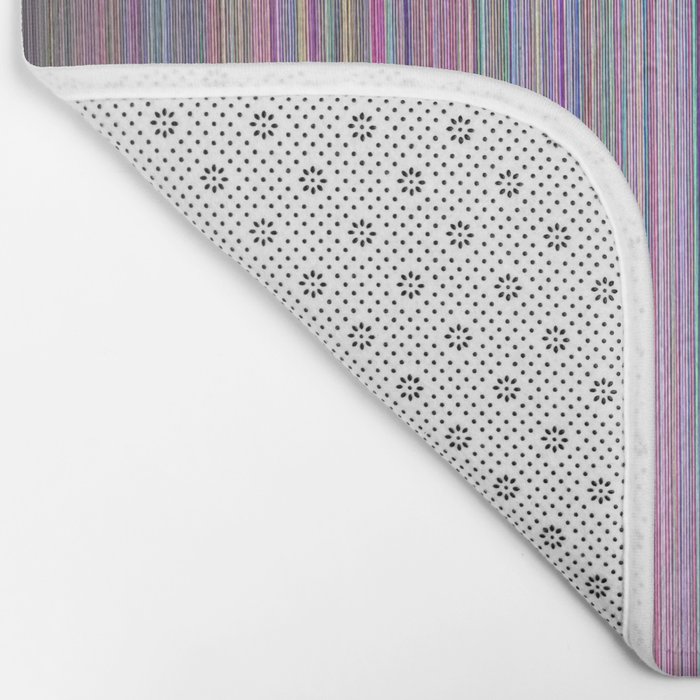 Broken Tv Screen Test Pattern Bath Mat By Wackyworkshop Society6