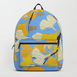 Yellow ginkgo biloba leaves Backpack