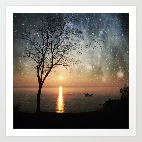 The old man and the sea Art Print