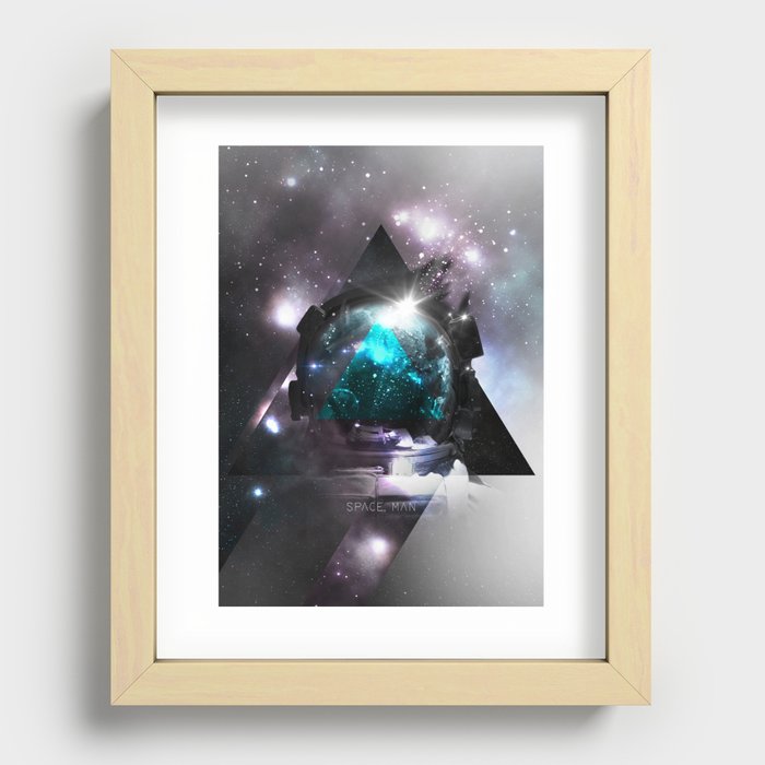 Space, man Recessed Framed Print