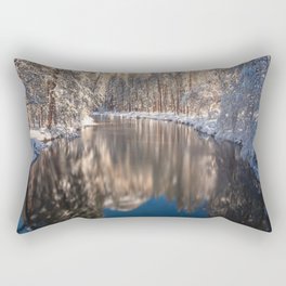 Through the White Forest Rectangular Pillow