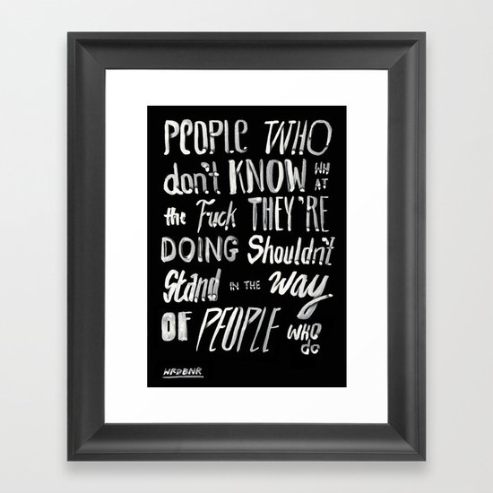 PEOPLE Framed Art Print