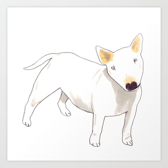 Bull Terrier Art Print