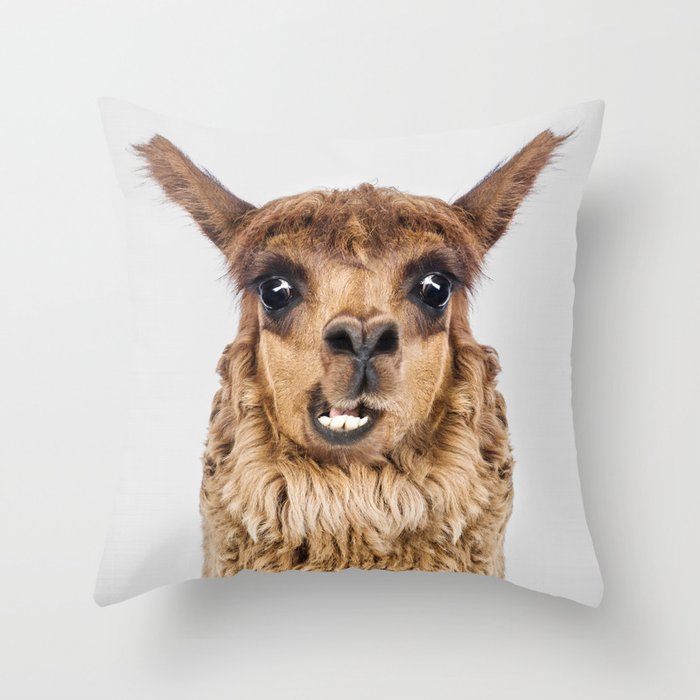 Llama Throw Pillow