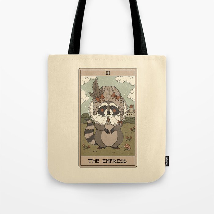 The Empress - Raccoons Tarot Tote Bag